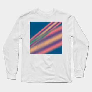 blue red yellow abstract texture Long Sleeve T-Shirt